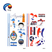 2018 World Cup National Flag Tattoo Sticker Temporary Football Game Body Face Hand Tattoo